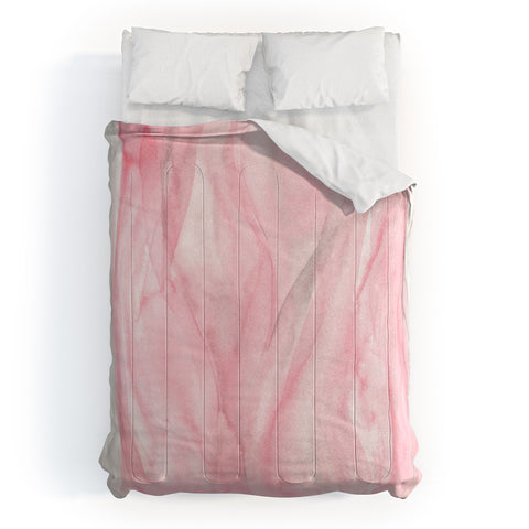 Viviana Gonzalez Delicate pink waves Comforter