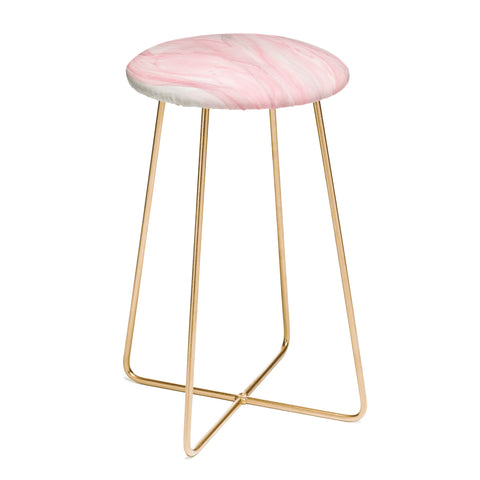 Viviana Gonzalez Delicate pink waves Counter Stool