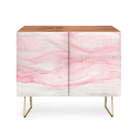 Viviana Gonzalez Delicate pink waves Credenza
