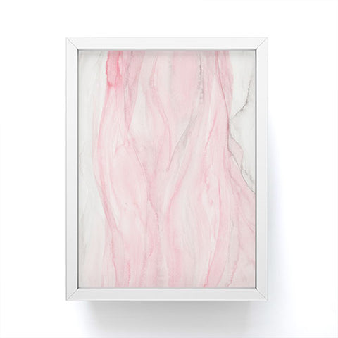 Viviana Gonzalez Delicate pink waves Framed Mini Art Print