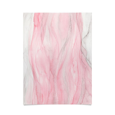 Viviana Gonzalez Delicate pink waves Poster