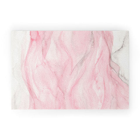 Viviana Gonzalez Delicate pink waves Welcome Mat