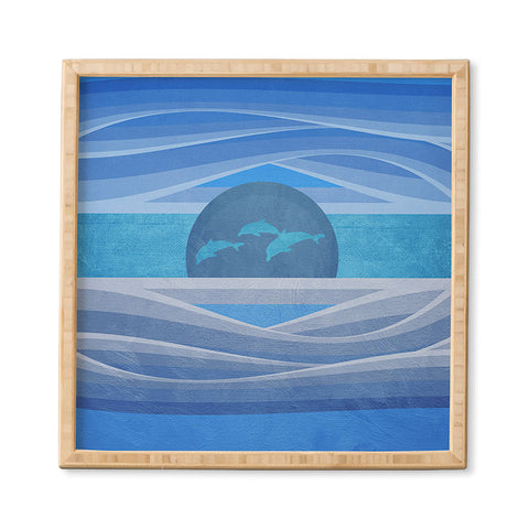 Viviana Gonzalez Dolphins Love Framed Wall Art