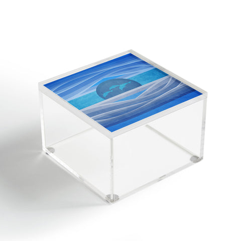 Viviana Gonzalez Dolphins Love Acrylic Box