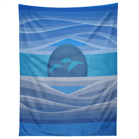 Viviana Gonzalez Dolphins Love Tapestry