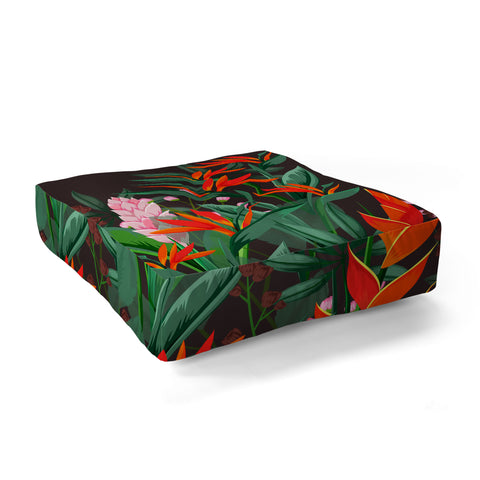 Viviana Gonzalez Dramatic Florals collection 01 Floor Pillow Square