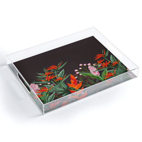 Viviana Gonzalez Dramatic Florals collection 01 Acrylic Tray