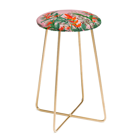 Viviana Gonzalez Dramatic Florals collection 02 Counter Stool
