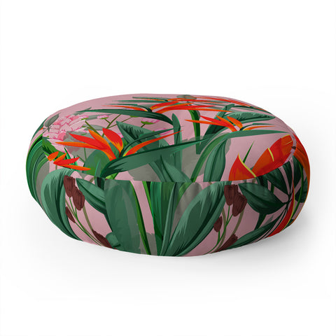 Viviana Gonzalez Dramatic Florals collection 02 Floor Pillow Round