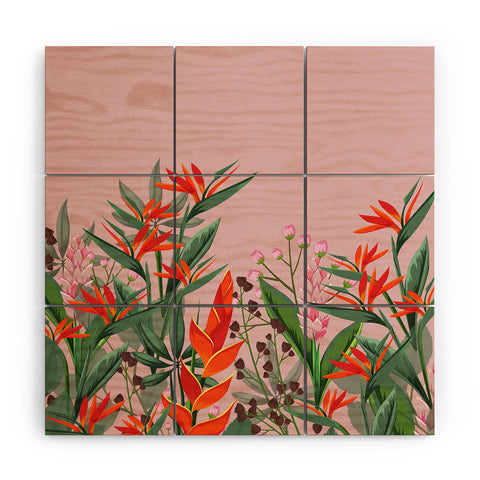 Viviana Gonzalez Dramatic Florals collection 02 Wood Wall Mural