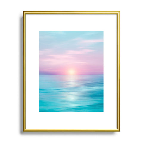 Viviana Gonzalez Dreamy sunset Metal Framed Art Print