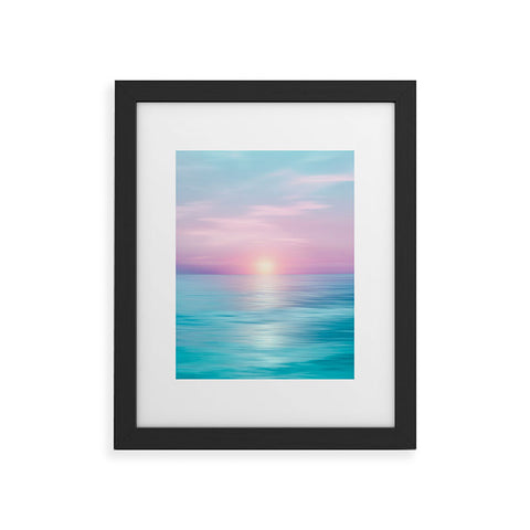Viviana Gonzalez Dreamy sunset Framed Art Print