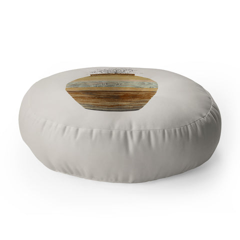 Viviana Gonzalez Earthenware Inspiration Vase Floor Pillow Round