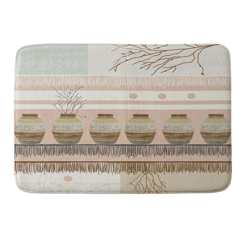 Viviana Gonzalez Earthenware InspirationPattern Memory Foam Bath Mat