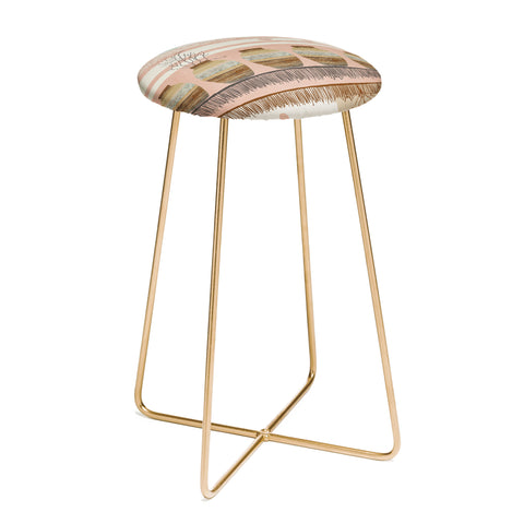 Viviana Gonzalez Earthenware InspirationPattern Counter Stool