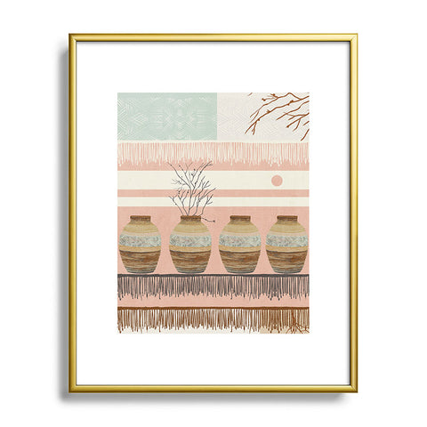Viviana Gonzalez Earthenware InspirationPattern Metal Framed Art Print