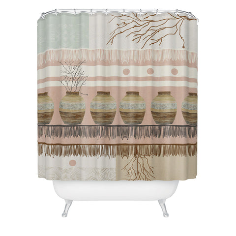 Viviana Gonzalez Earthenware InspirationPattern Shower Curtain