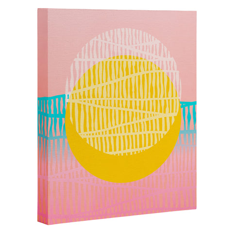 Viviana Gonzalez Electric minimal sun Art Canvas