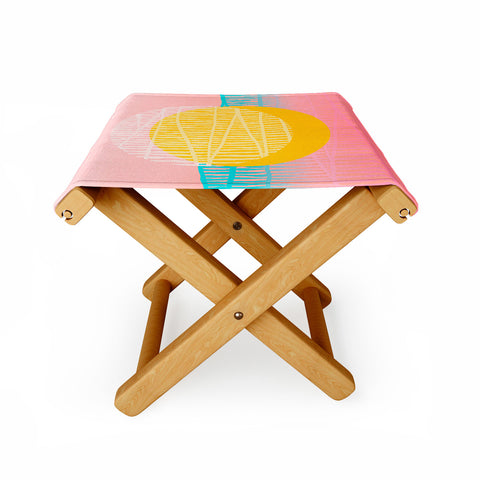 Viviana Gonzalez Electric minimal sun Folding Stool
