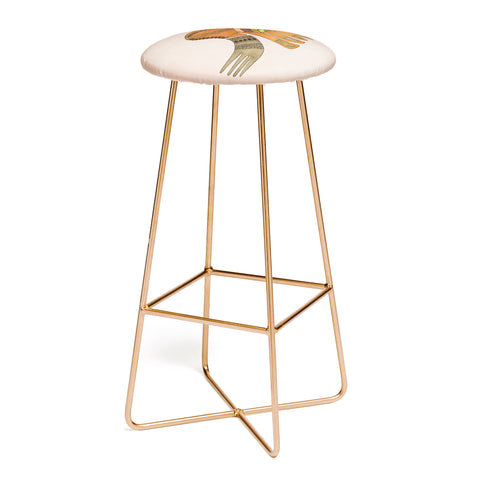 Viviana Gonzalez Ethnic vibes 01 Bar Stool