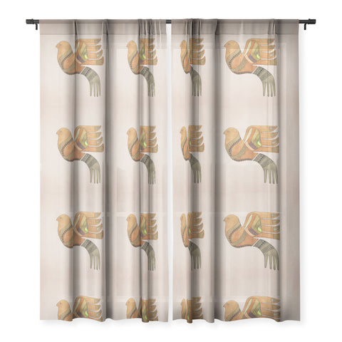 Viviana Gonzalez Ethnic vibes 01 Sheer Window Curtain