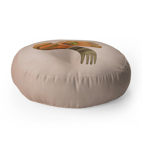 Viviana Gonzalez Ethnic vibes 01 Floor Pillow Round