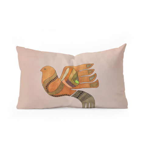 Viviana Gonzalez Ethnic vibes 01 Oblong Throw Pillow