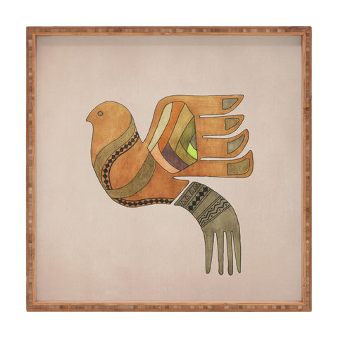 Viviana Gonzalez Ethnic vibes 01 Square Tray