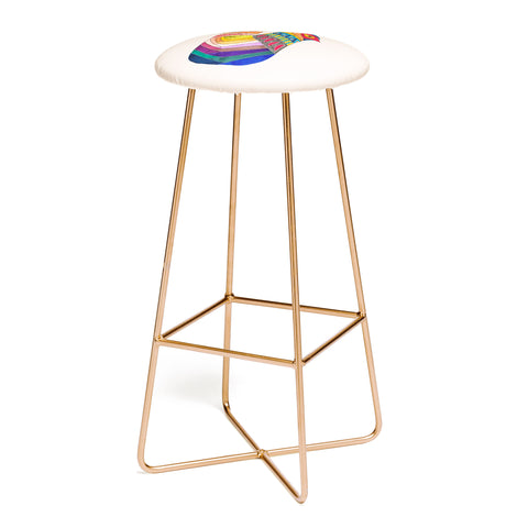 Viviana Gonzalez Ethnic vibes 02 Bar Stool