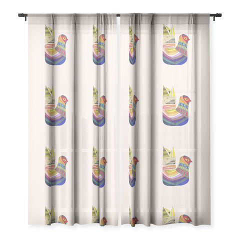 Viviana Gonzalez Ethnic vibes 02 Sheer Window Curtain