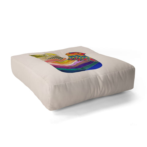 Viviana Gonzalez Ethnic vibes 02 Floor Pillow Square
