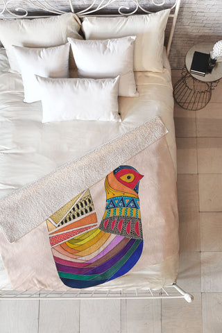 Viviana Gonzalez Ethnic vibes 02 Fleece Throw Blanket