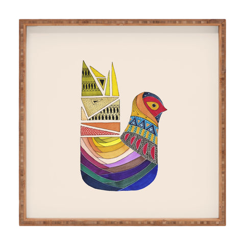 Viviana Gonzalez Ethnic vibes 02 Square Tray