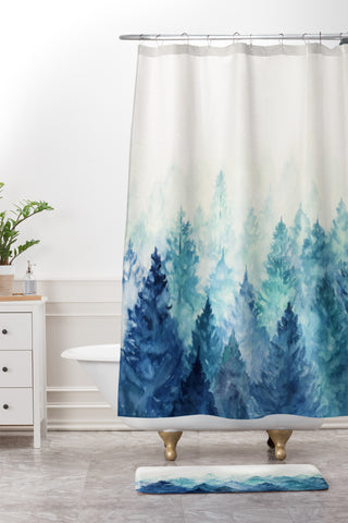 Viviana Gonzalez Fade Away I Shower Curtain And Mat
