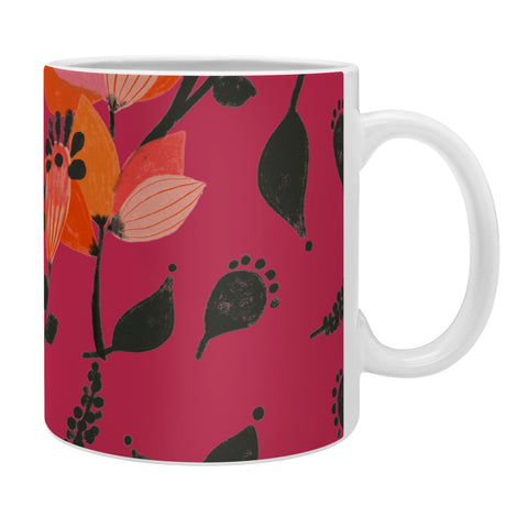 Viviana Gonzalez Floral Magenta vibes 01 Coffee Mug
