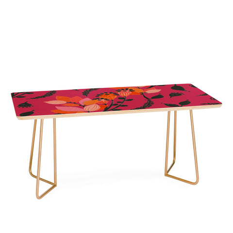 Viviana Gonzalez Floral Magenta vibes 01 Coffee Table