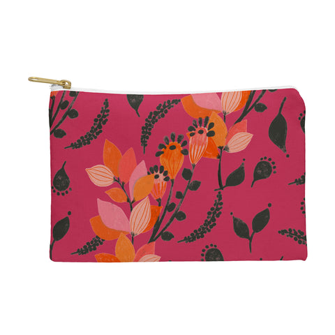 Viviana Gonzalez Floral Magenta vibes 01 Pouch