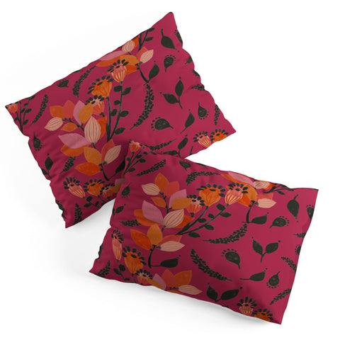 Viviana Gonzalez Floral Magenta vibes 01 Pillow Shams
