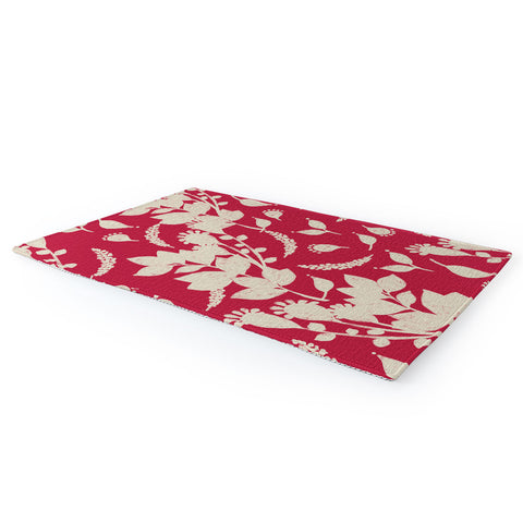 Viviana Gonzalez Floral Magenta vibes 02 Area Rug