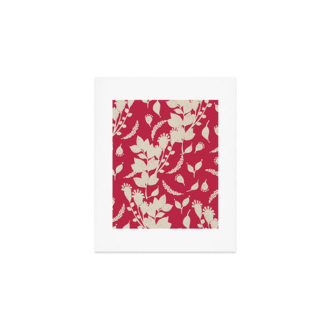 Viviana Gonzalez Floral Magenta vibes 02 Art Print