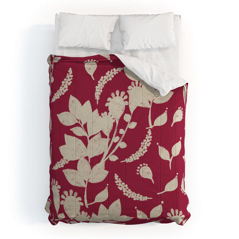 Viviana Gonzalez Floral Magenta vibes 02 Comforter