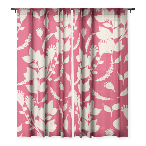 Viviana Gonzalez Floral Magenta vibes 02 Sheer Non Repeat