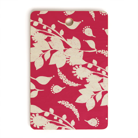 Viviana Gonzalez Floral Magenta vibes 02 Cutting Board Rectangle