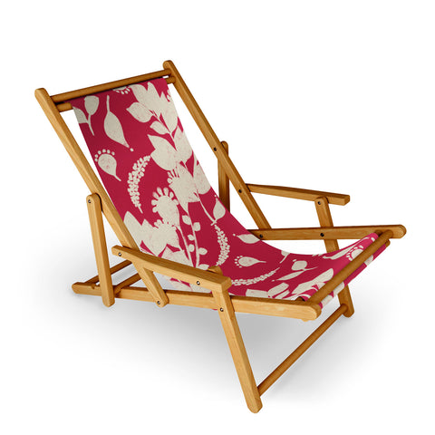 Viviana Gonzalez Floral Magenta vibes 02 Sling Chair