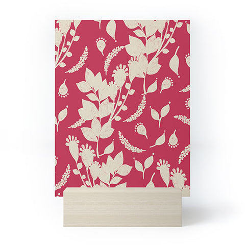 Viviana Gonzalez Floral Magenta vibes 02 Mini Art Print