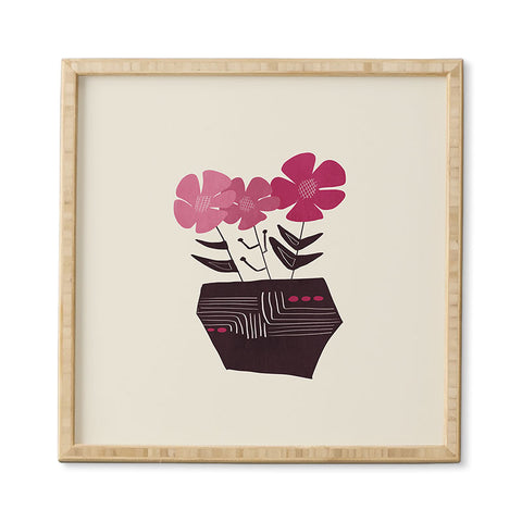 Viviana Gonzalez Floral vibes III Framed Wall Art