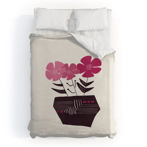 Viviana Gonzalez Floral vibes III Duvet Cover