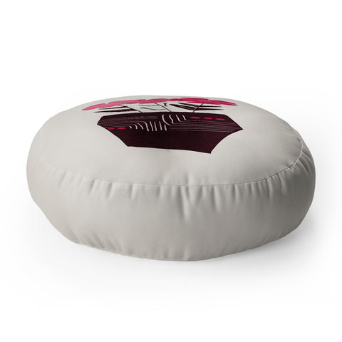 Viviana Gonzalez Floral vibes III Floor Pillow Round