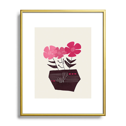 Viviana Gonzalez Floral vibes III Metal Framed Art Print