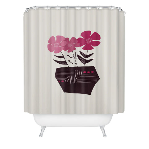 Viviana Gonzalez Floral vibes III Shower Curtain